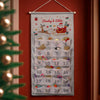 Personalised Santa Sleigh Advent Calendar In Silver Grey