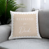 Personalised Cream Reserved For Filled Cushion