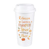 Personalised Halloween Pumpkin Spice Travel Mug