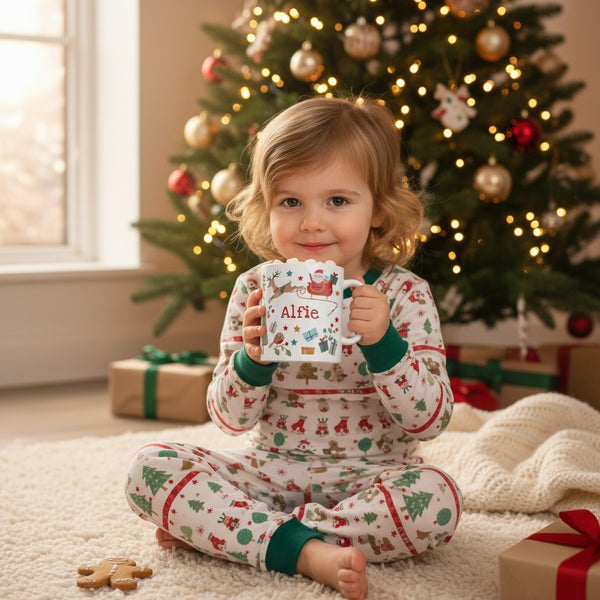 Personalised Christmas Characters Plastic Mug