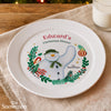 Personalised The Snowman Christmas Wishes Plastic Dinner Plate