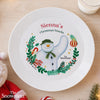 Personalised The Snowman Christmas Wishes Plastic Dinner Plate
