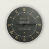 Personalised Black & Gold Slate Clock