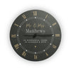 Personalised Black & Gold Slate Clock