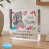 Personalised Me to You Lovely Mum Crystal Token