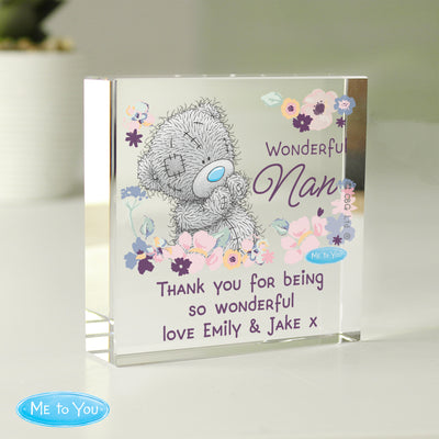 Personalised Me to You Wonderful Nan Crystal Token