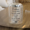 Personalised Loved Ones Memorial Feather Tealight Candle Holder