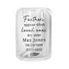 Personalised Loved Ones Memorial Feather Tealight Candle Holder