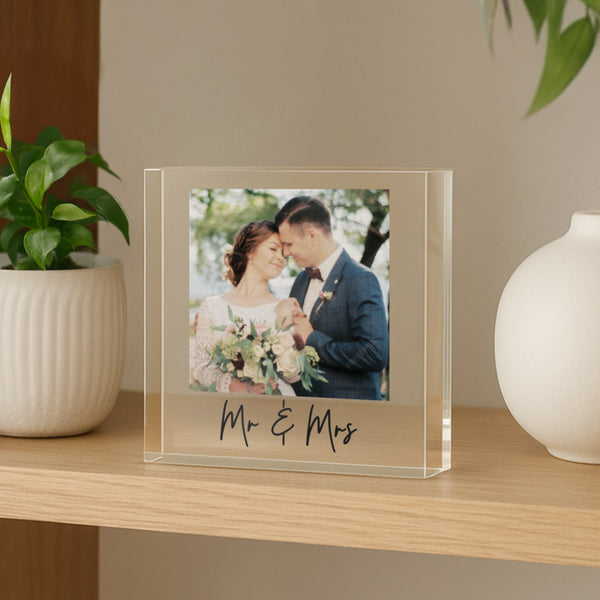 Personalised Photo Upload Small Glass Ornament