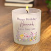Personalised Wild Flower Jar Wax Candle