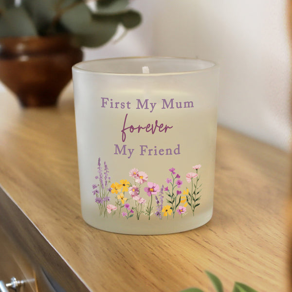 Personalised Wild Flower Jar Wax Candle