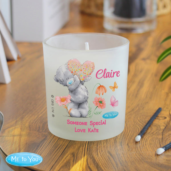 Personalised Me to You Flowery Jar Wax Candle