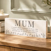 Personalised Floral Wooden Mum Ornament