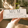 Personalised Floral Wooden Mum Ornament