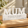 Personalised Floral Wooden Mum Ornament