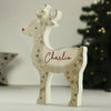 Personalised Red Nosed Reindeer Wooden Ornament