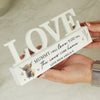 Personalised Highland Cow LOVE Wooden Ornament