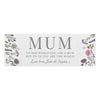 Personalised Wild Flowers Mum Ornament