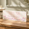 Personalised Floral Wooden Mum Ornament