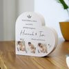 Personalised Multiple Photo Upload Grey Heart Ornament