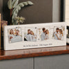 Personalised Multi Photo Upload Hearts Mantel Block