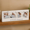 Personalised Multi Photo Upload Hearts Mantel Block