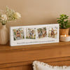 Personalised Multi Photo Upload Hearts Mantel Block