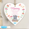 Personalised Me to You Flowery Hanging Heart Ornament