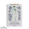 Personalised The Snowman Botanical Wooden Tealight