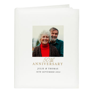 Personalised Photo Upload 50th Anniversary Traditional Photo Album