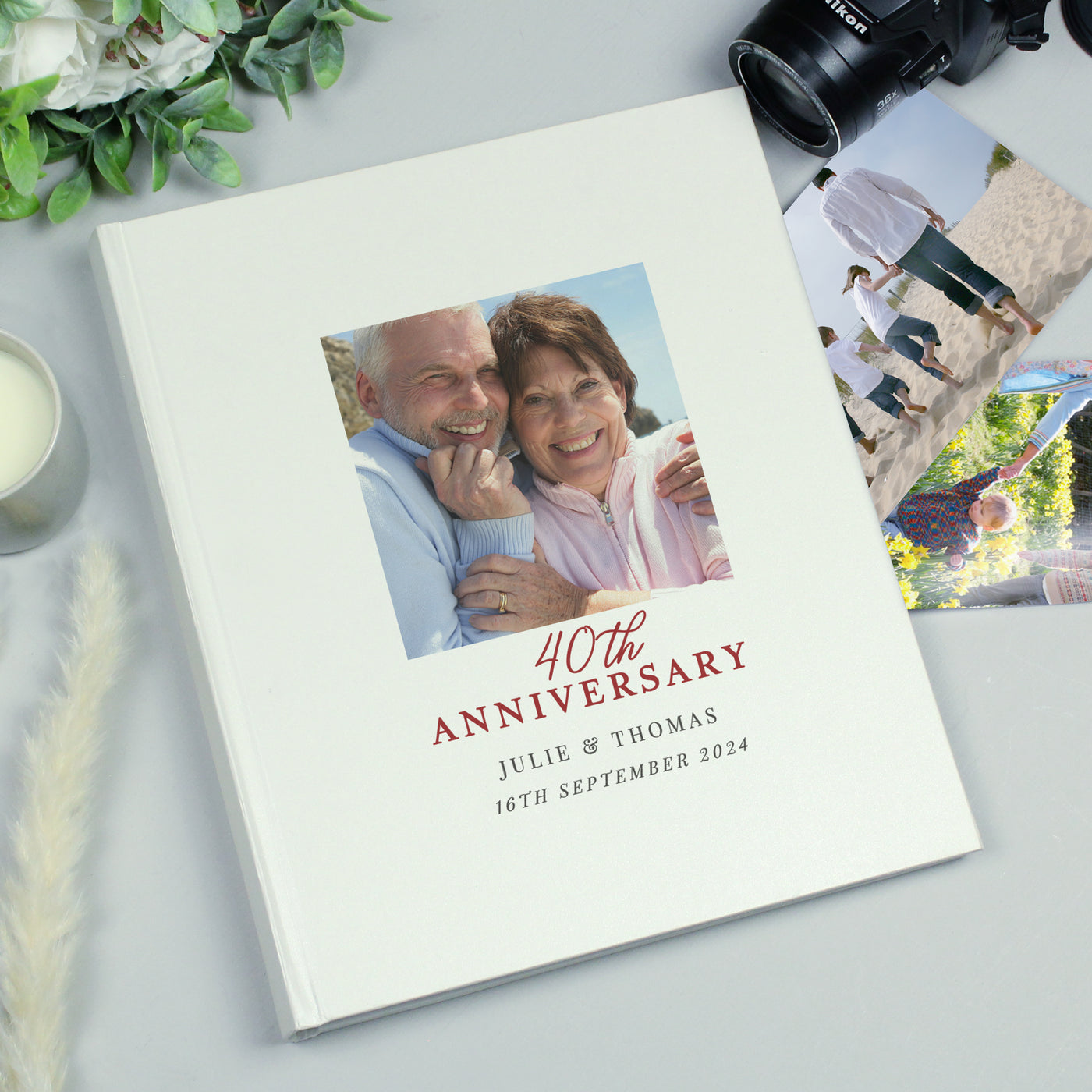 Personalised Photo Upload 40th Anniversary Traditional Photo Album