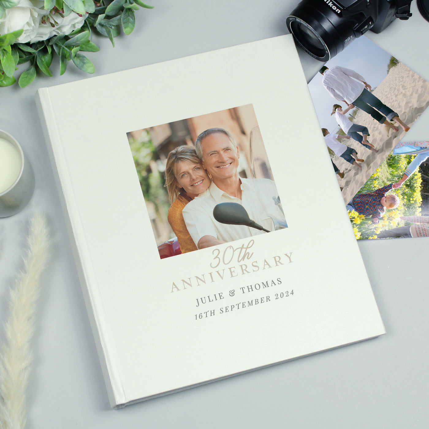 Personalised Photo Upload 30th Anniversary Traditional Photo Album