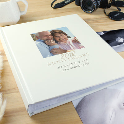 Personalised Photo Upload 30th Anniversary Traditional Photo Album