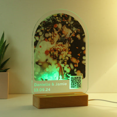 Personalised QR Photo Upload LED Light - Add Video Link