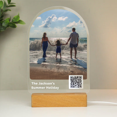 Personalised QR Photo Upload LED Light - Add Video Link