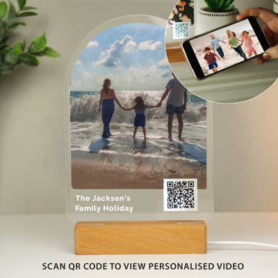 Personalised QR Photo Upload LED Light - Add Video Link