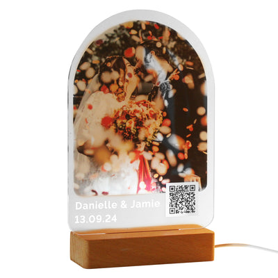 Personalised QR Photo Upload LED Light - Add Video Link