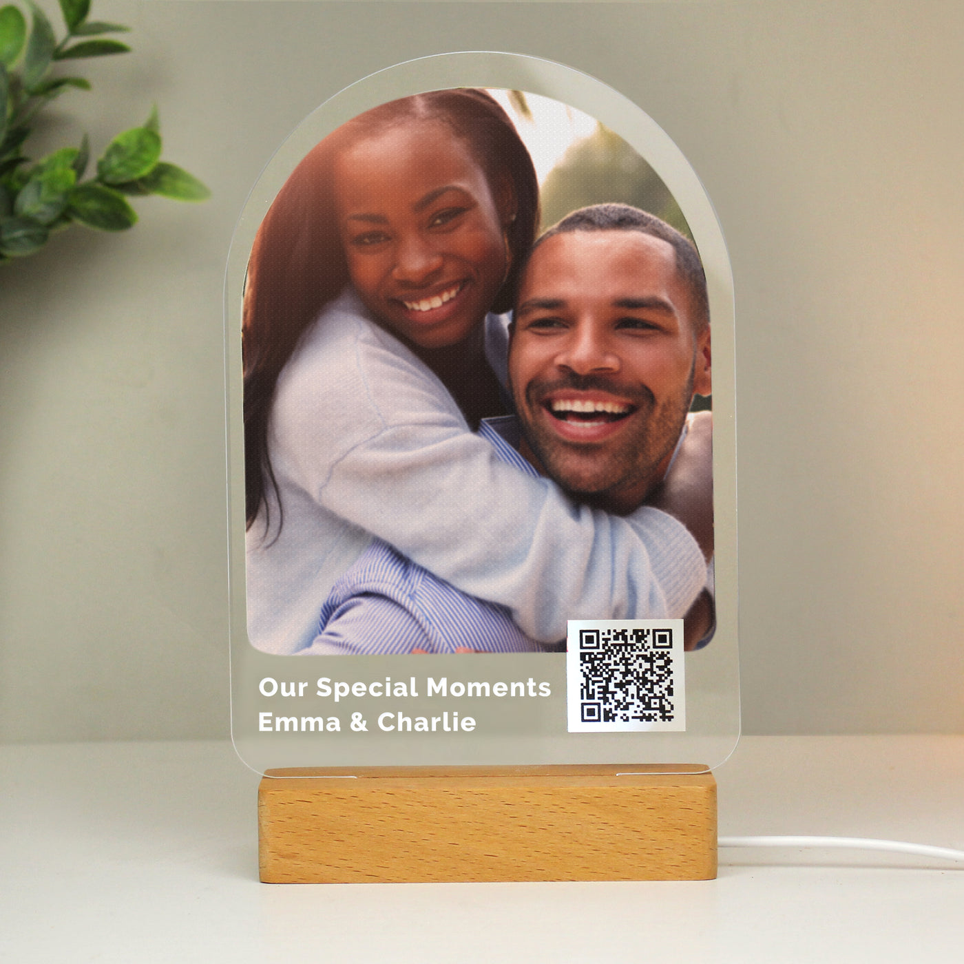 Personalised QR Photo Upload LED Light - Add Video Link