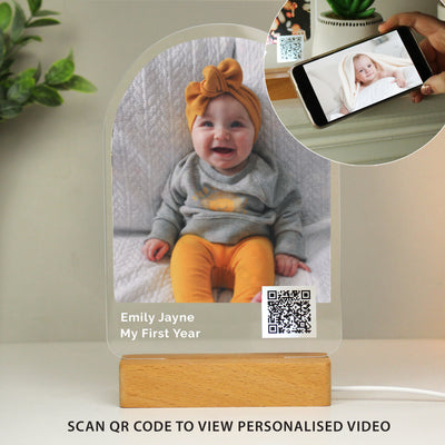 Personalised QR Photo Upload LED Light - Add Video Link