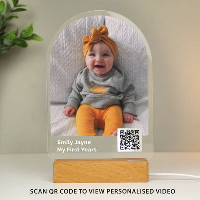 Personalised QR Photo Upload LED Light - Add Video Link