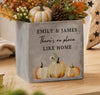 Personalised Pumpkin Indoor Concrete Plant Pot