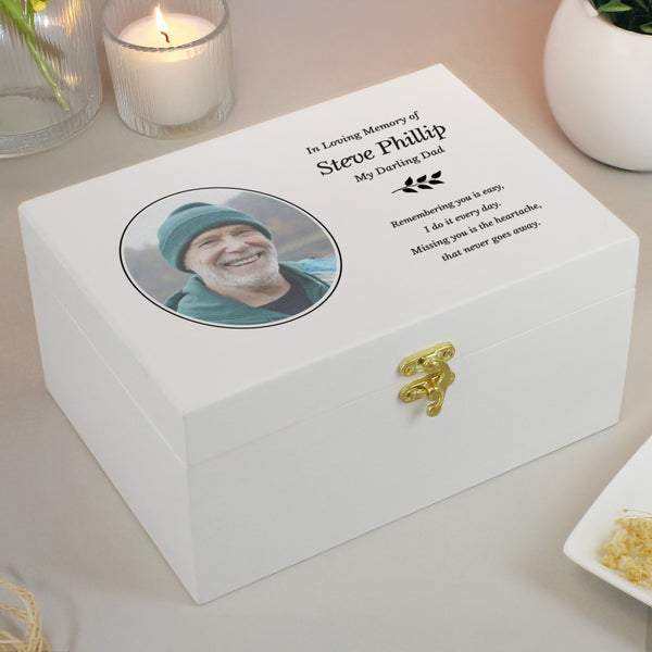 Personalised Photo Upload Memorial Keepsake Box