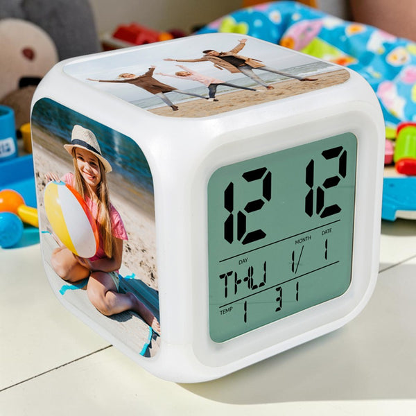 Personalised Photo Upload Digital Alarm Clock