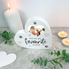 Personalised You're My Favourite Human Photo Upload Heart Ornament
