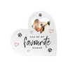 Personalised You're My Favourite Human Photo Upload Heart Ornament
