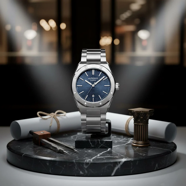 Personalised Men’s Stainless Steel Watch – Architect London - Borough Collection - Mayfair