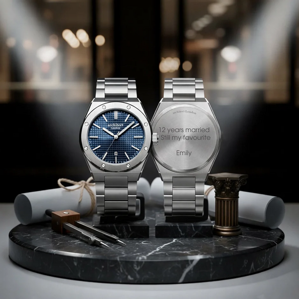 Personalised Men’s Stainless Steel Watch – Architect London - Borough Collection - Mayfair