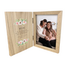 Personalised Wooden Pink Floral Book Photo Frame 7" x 5" Photo