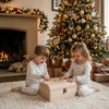 Personalised Festive Penguins Christmas Keepsake Chest