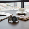 Men's Architect Stainless Steel Apollo Black - Modern Font Engraving